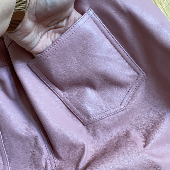 OOAK mauve lavender suit in leather by Venezia - Picture 12 of 12